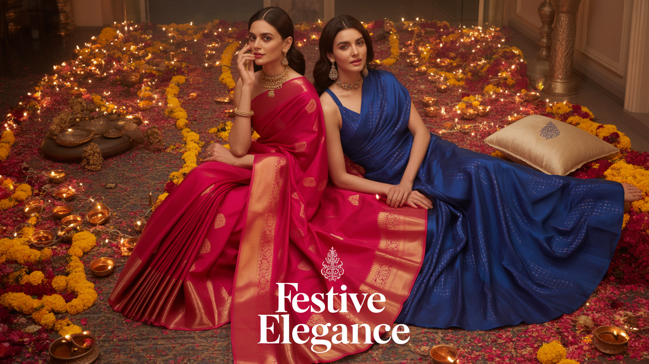 Festive Outfit Ideas with Sarees and Gowns for Special Occasions