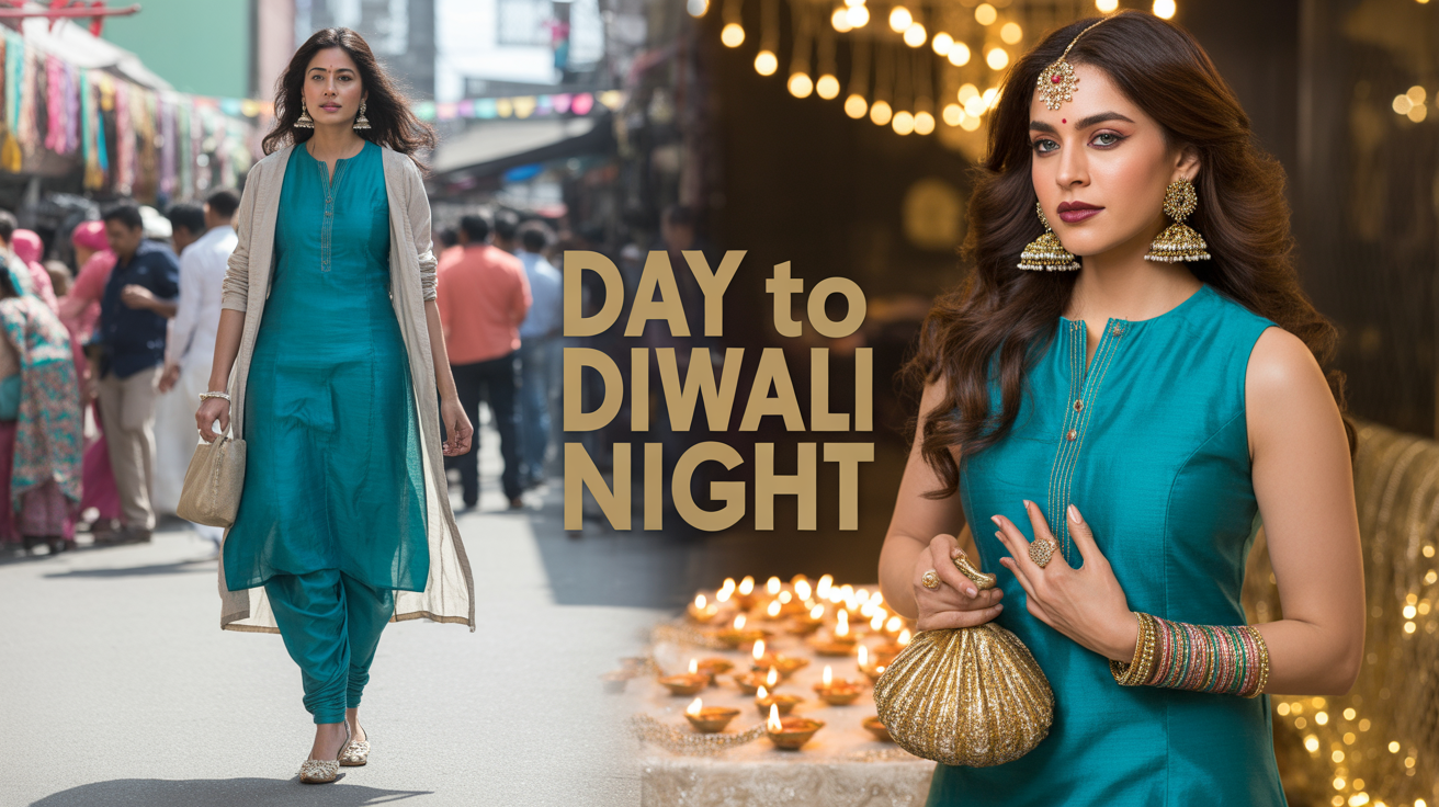 Can Dresses and Gowns from Elleora Transition from Day to Diwali Night?