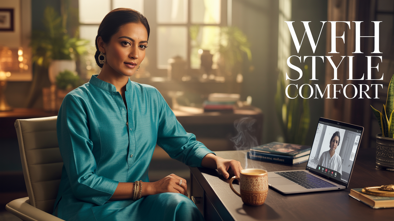 How to Style Regular Kurta Sets for a Cozy Work-From-Home Vibe?