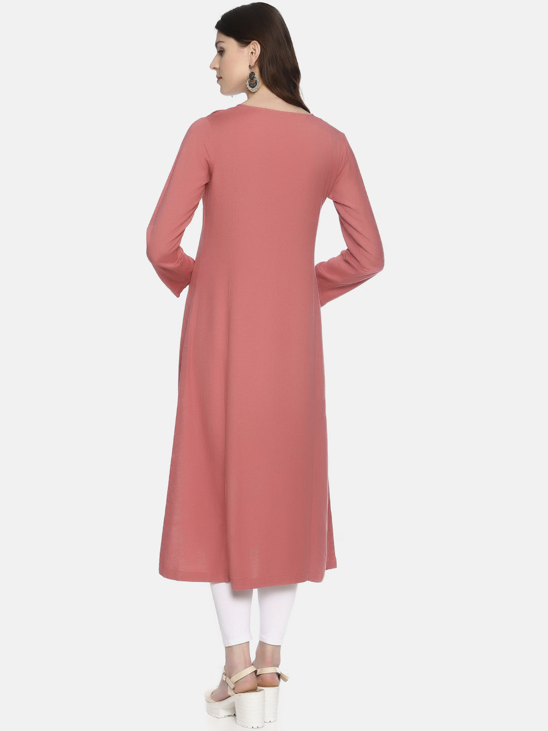 Elleora Ruby Radiance Solid Kurta