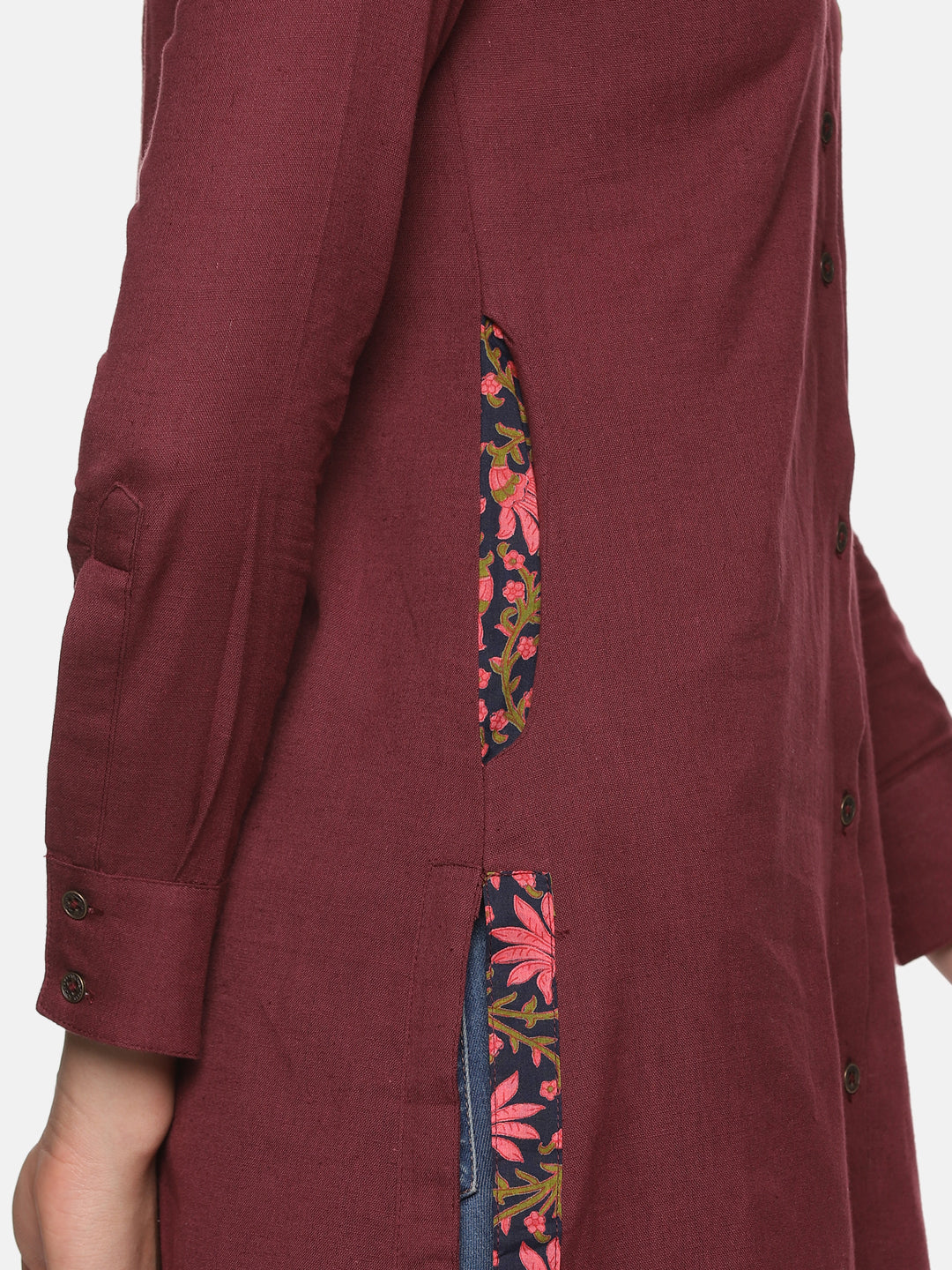 ELLEORA Women’s Classic Front-Open Cotton Kurta