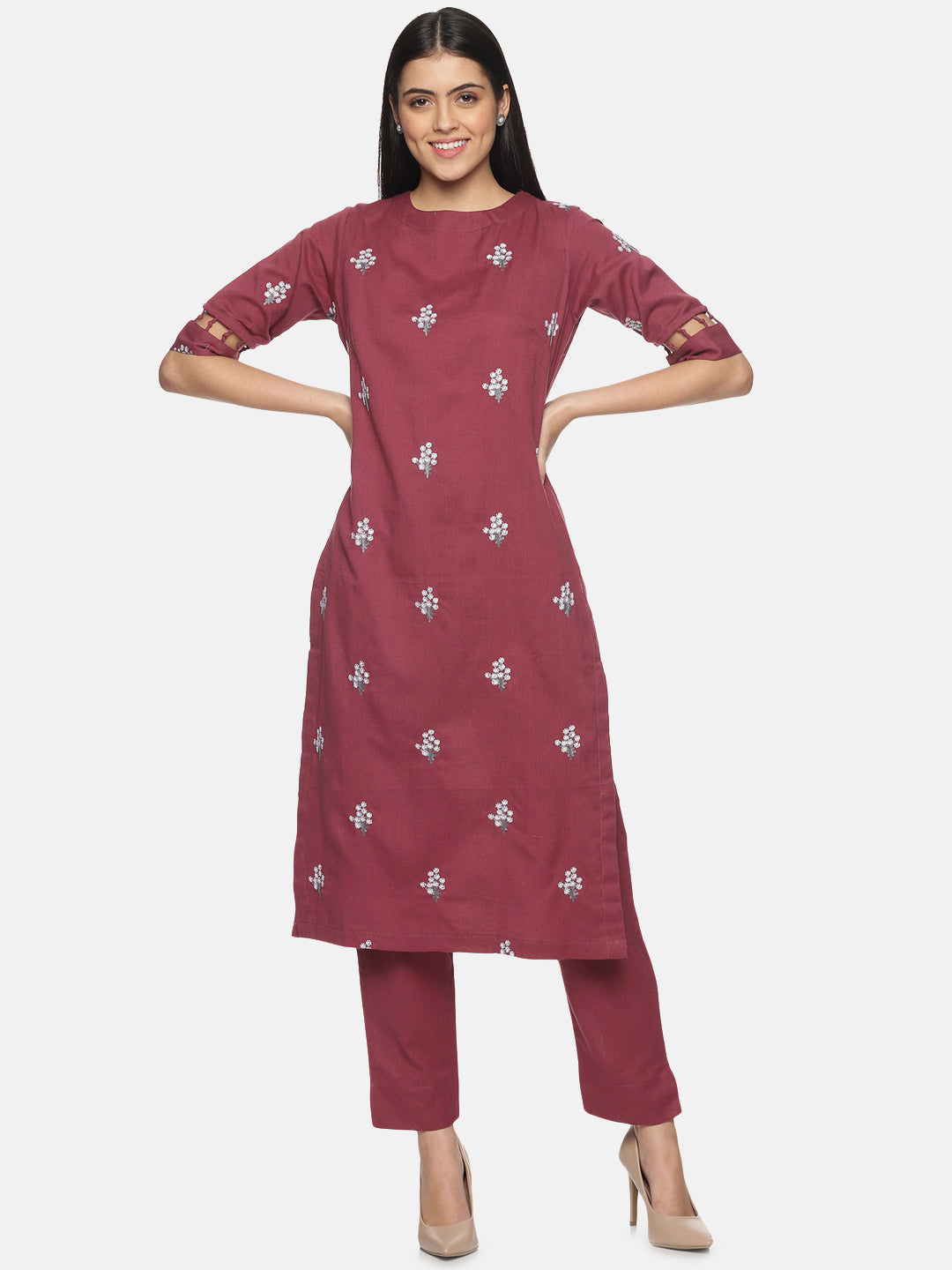 Onion color Kurta set