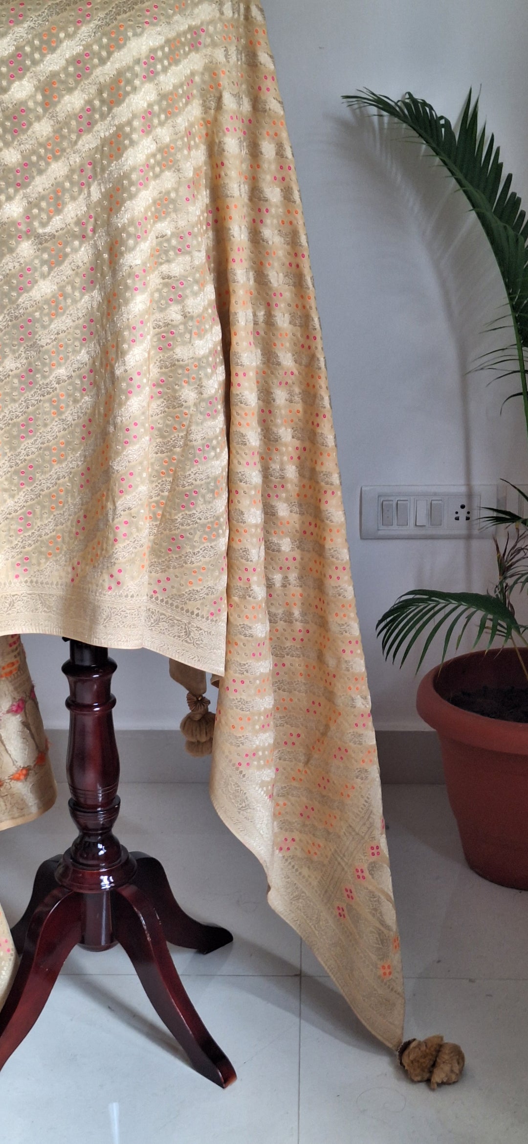 ELLEORA Georgette Viscose Banarasi Dupatta