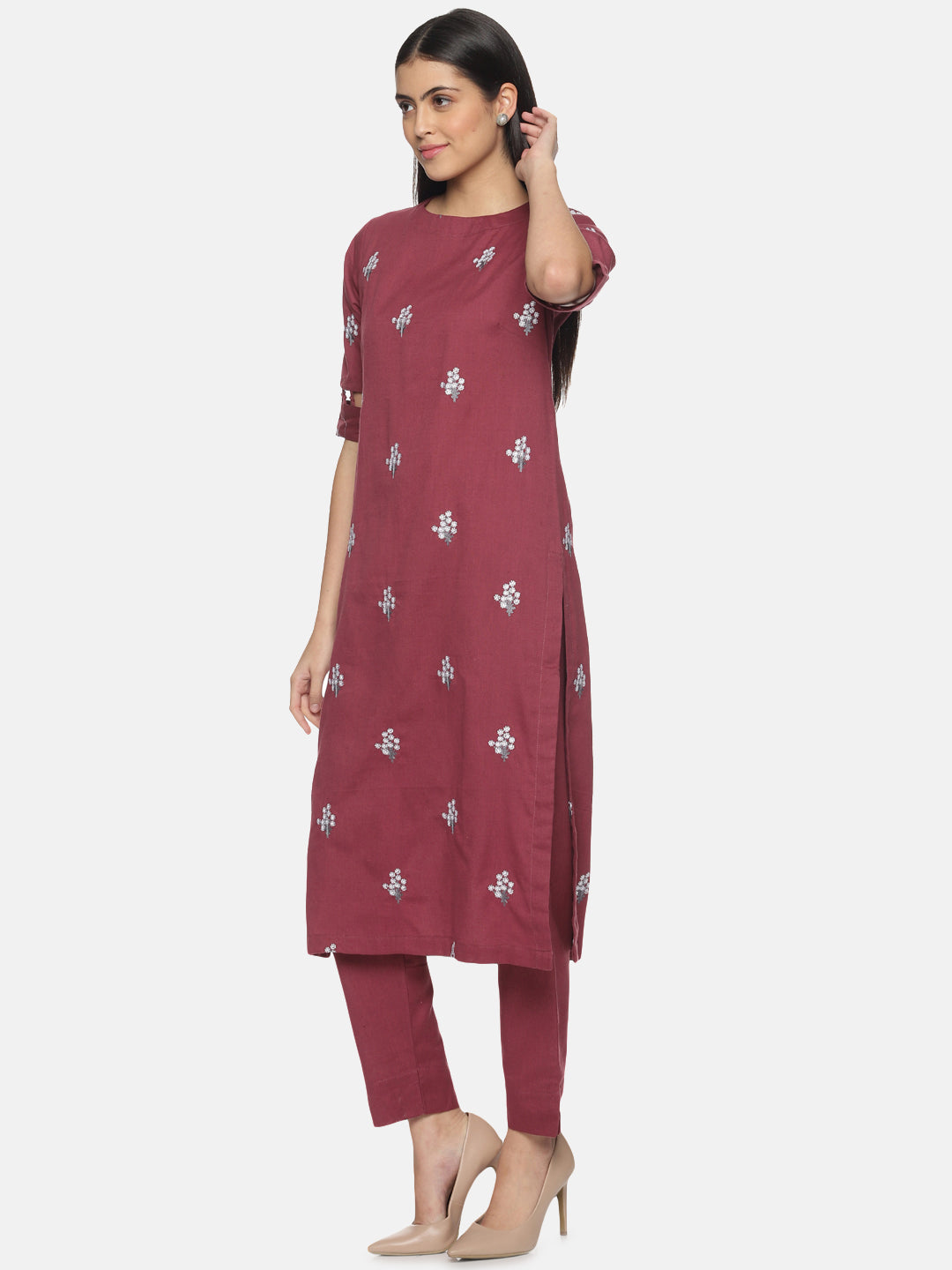 Onion color Kurta set